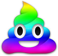 Rare Rainbow Poop Emoji